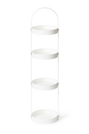 Beech Wood 4 Tray Round Storage Caddy | Wireworks Mezza| Oroatrade.com