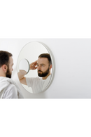Rotating Round Wall Mirror with Fixed Magnifier | Wireworks Neutrino | OROA TRADE