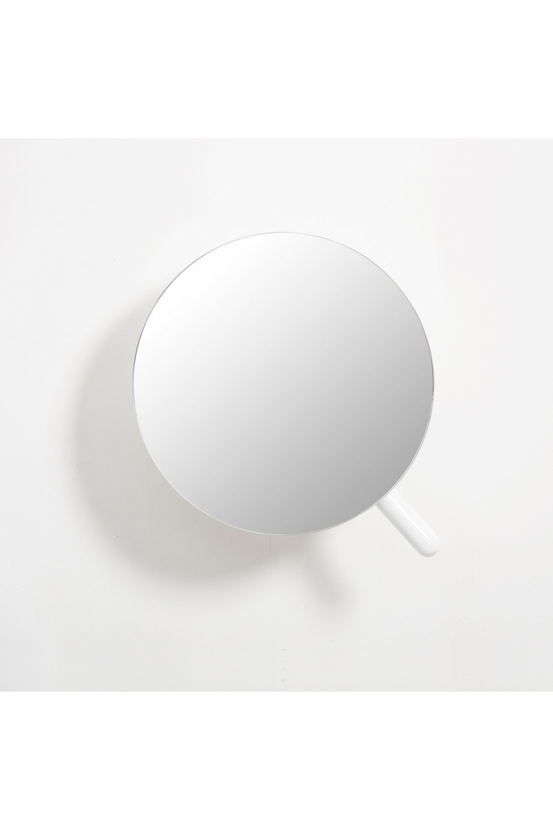 White Wall Magnifying Vanity Mirror | Wireworks | OROA TRADE