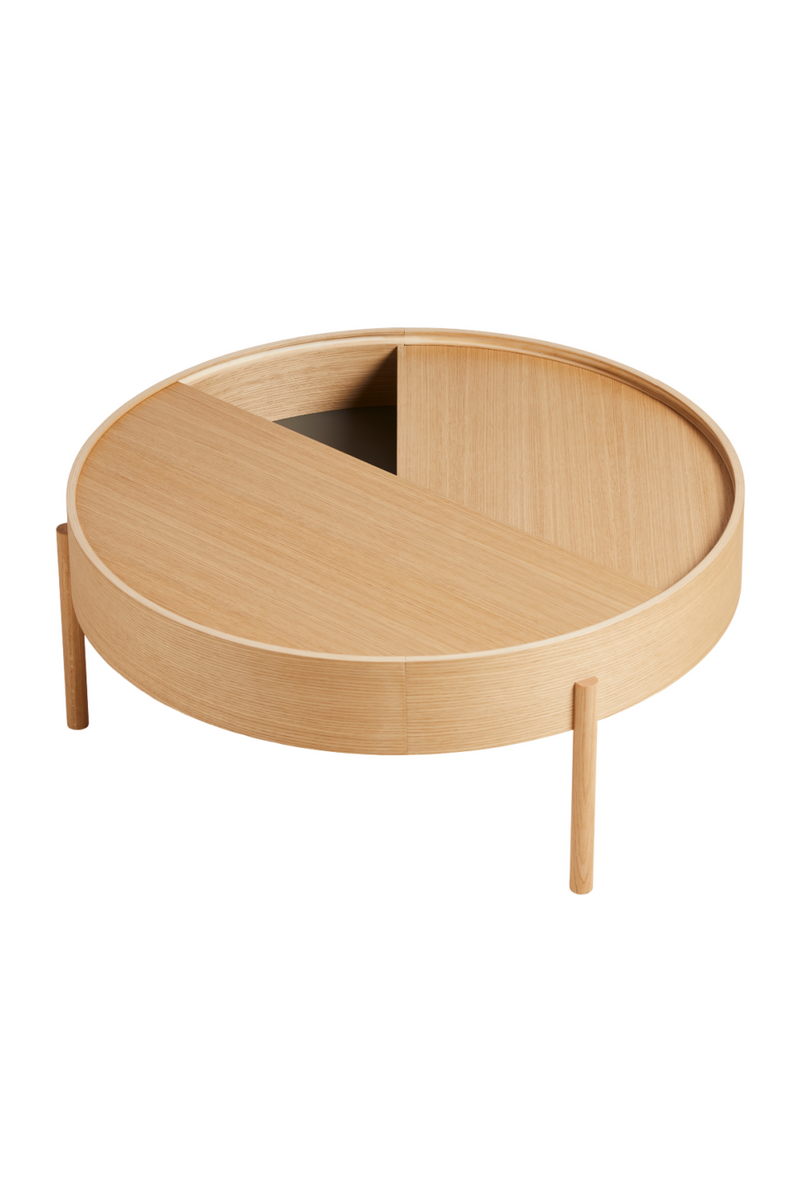 Contemporary Round Coffee Table L | WOUD Arc | Oroatrade.com