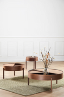 Contemporary Round Side Table | WOUD Arc | Oroatrade.com