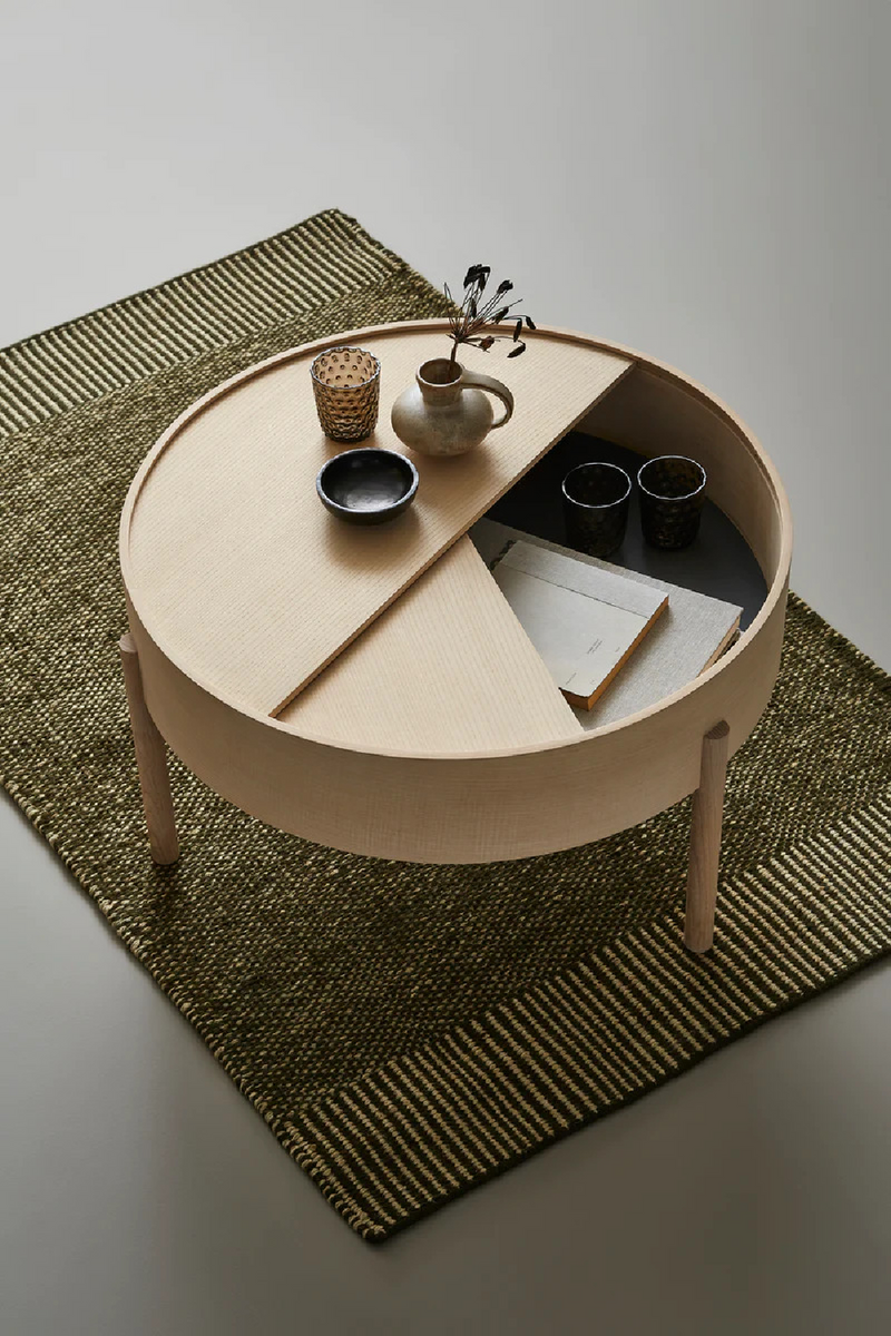 Contemporary Round Coffee Table M | WOUD Arc | Oroatrade.com
