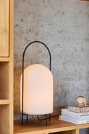 White Glass Contemporary Table Lamp | WOUD Ghost | Oroatrade.com