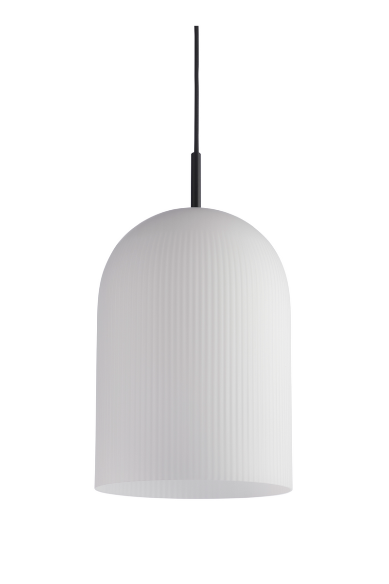 White Glass Contemporary Pendant Lamp | WOUD Ghost | Oroatrade.com