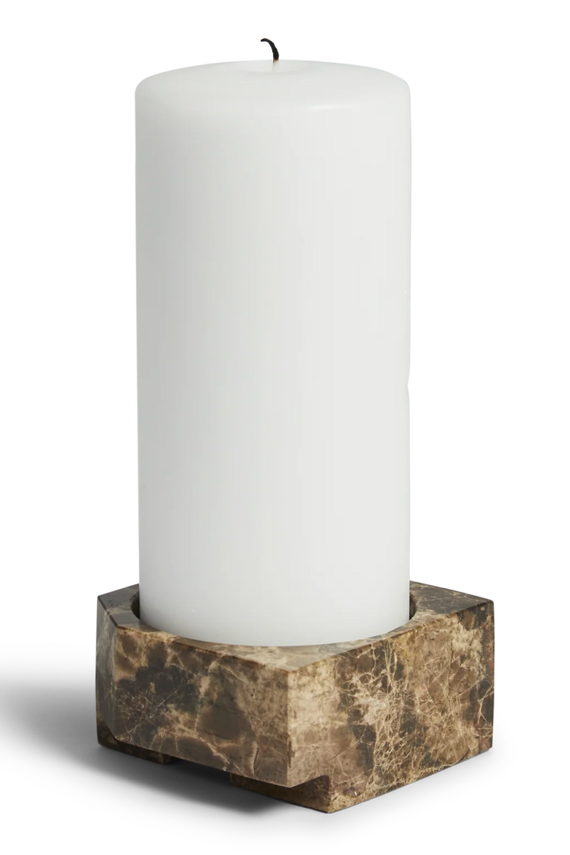 Marble Contemporary Candle Holder | WOUD Jeu De Dés 3 | Oroatrade.com