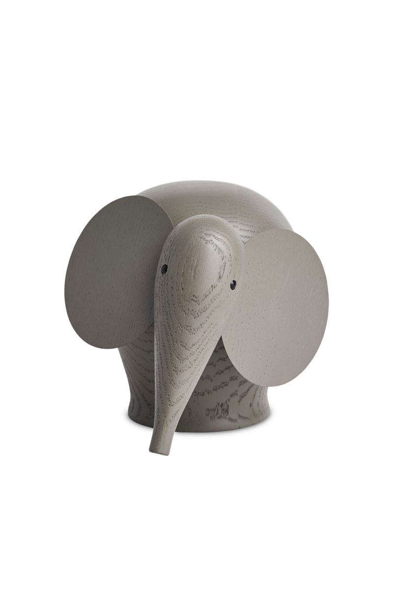 Taupe Elephant Sculpture | WOUD Nunu | Oroatrade.com