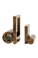 Marble Geometrical Book Ends | WOUD Booknd | Oroatrade.com