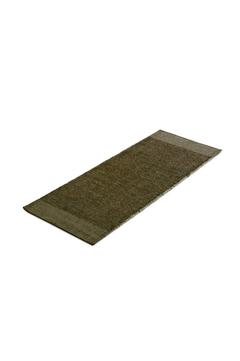 Green Woven Area Rug | WOUD Rombo | Oroatrade.com