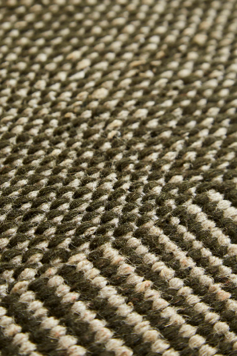 Green Woven Area Rug | WOUD Rombo | Oroatrade.com