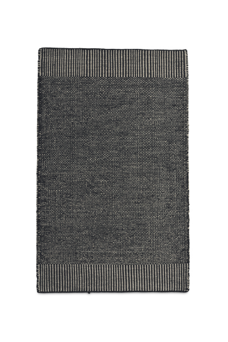 Gray Woven Area Rug | WOUD Rombo | Oroatrade.com