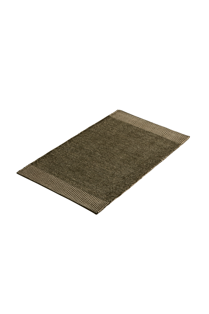 Green Woven Area Rug | WOUD Rombo | Oroatrade.com