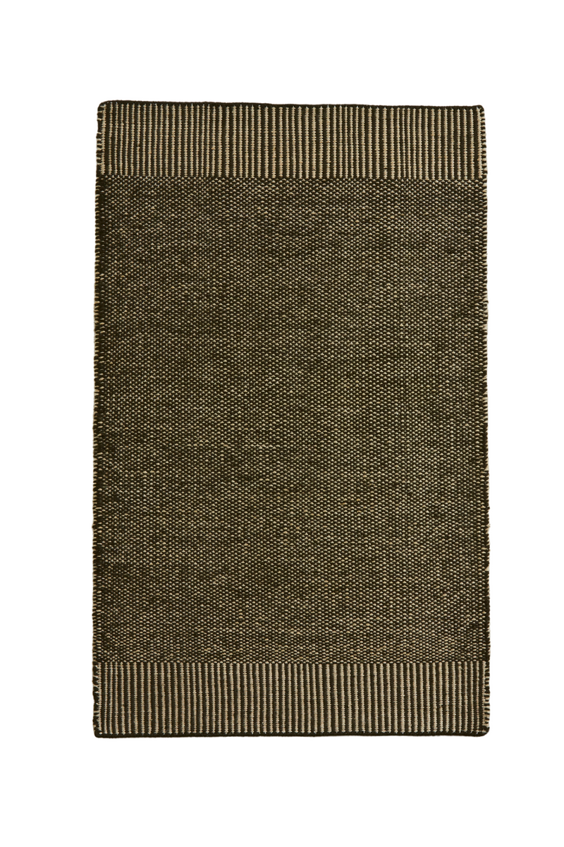 Green Woven Area Rug | WOUD Rombo | Oroatrade.com