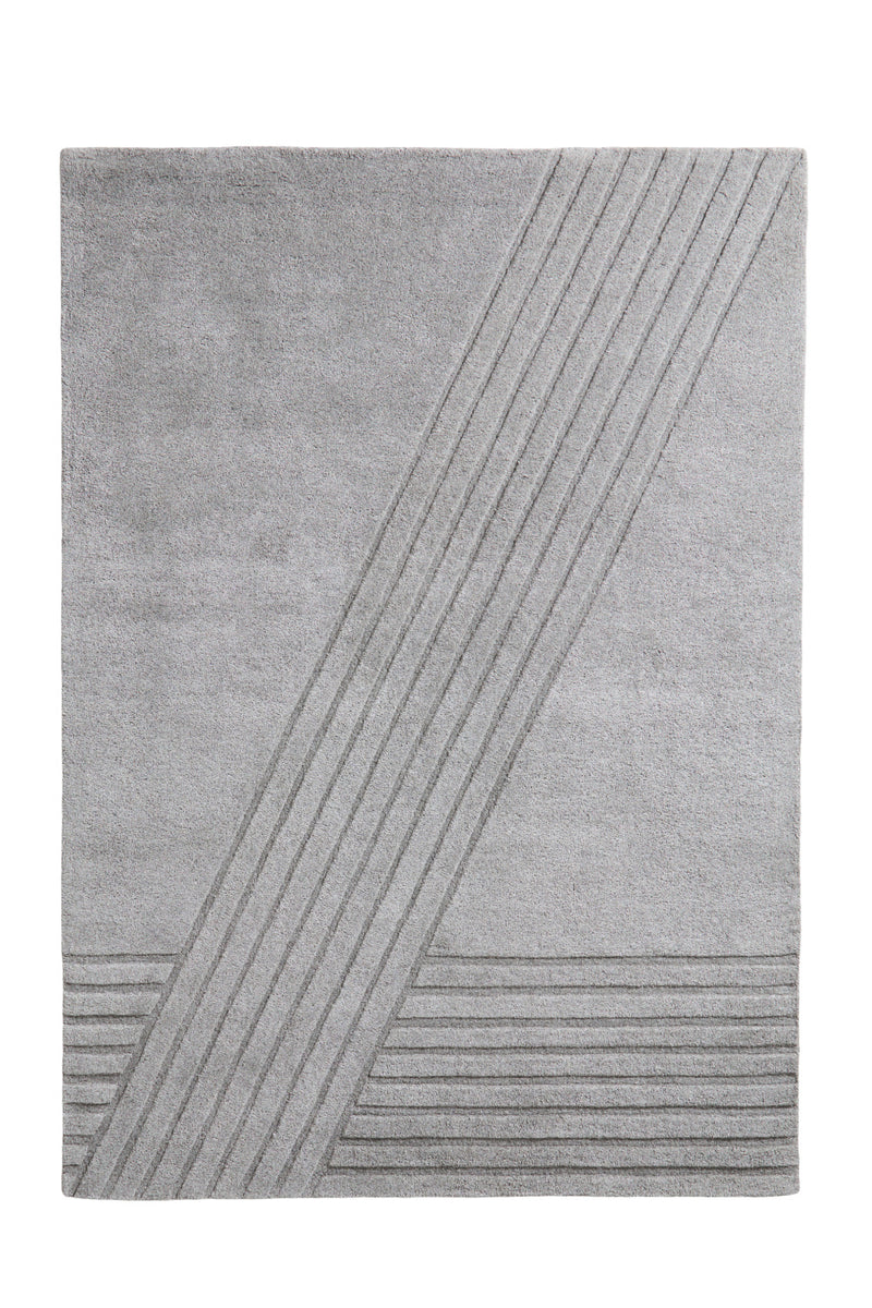 Gray Wool Area Rug | WOUD Kyoto | Oroatrade.com 