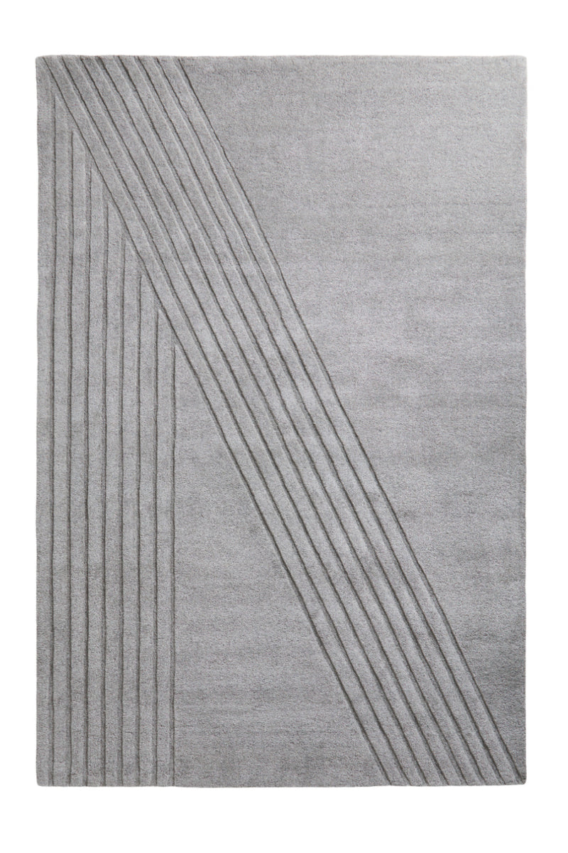 Gray Wool Area Rug | WOUD Kyoto | Oroatrade.com 