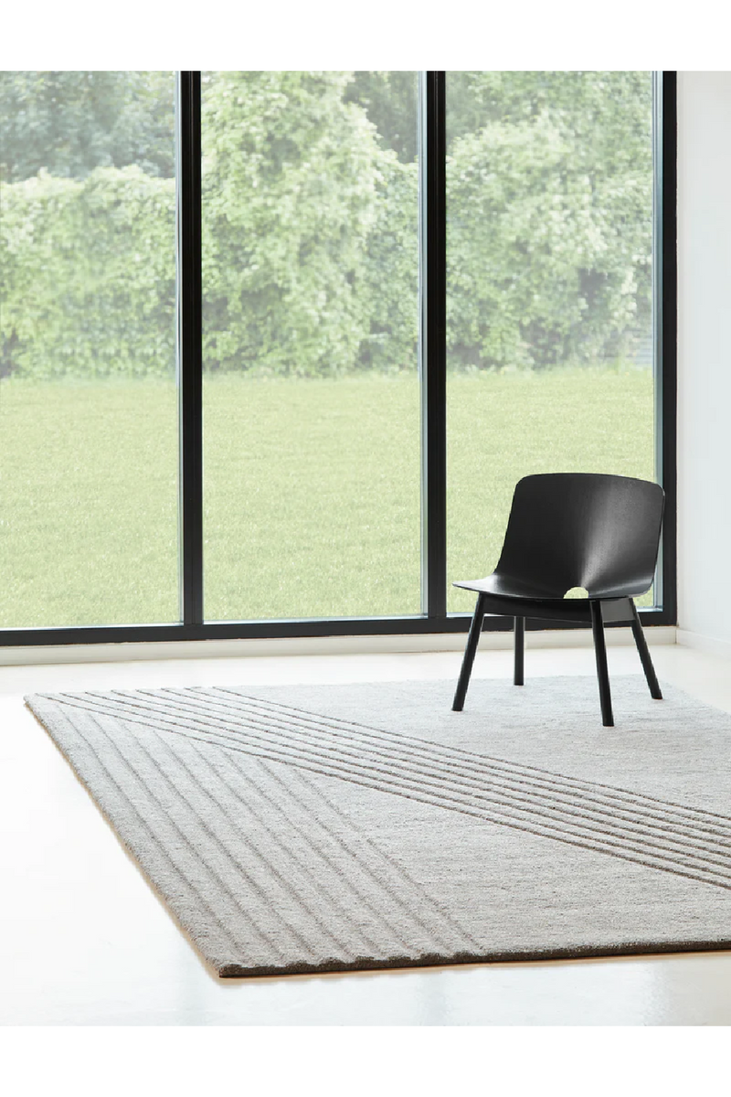 Gray Wool Area Rug | WOUD Kyoto | Oroatrade.com 