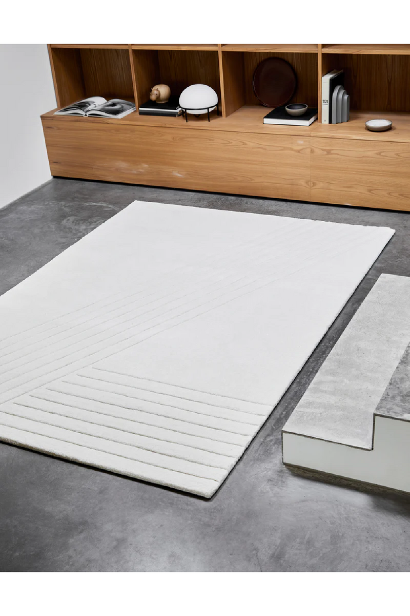 Off White Wool Rug | WOUD Kyoto | Oroatrade.com