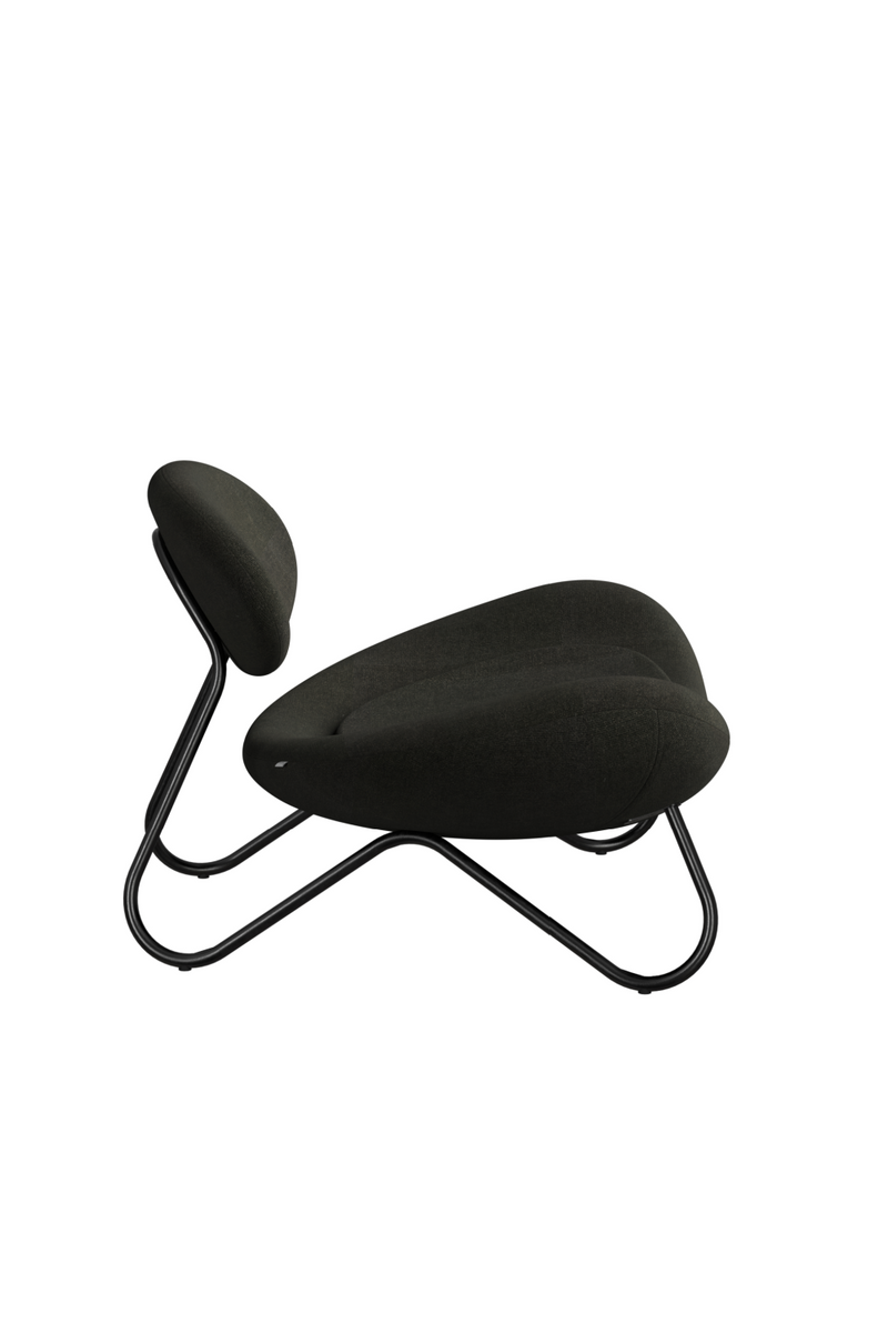 Black Fabric Modern Lounge Chair | WOUD Meadow | Oroatrade.com