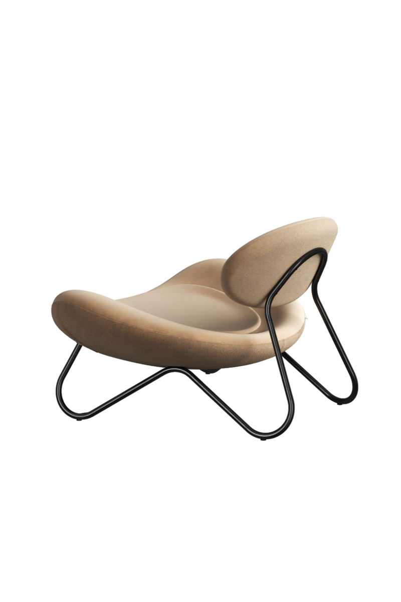 Black Leather Lounge Chair | WOUD Meadow | Oroatrade.com