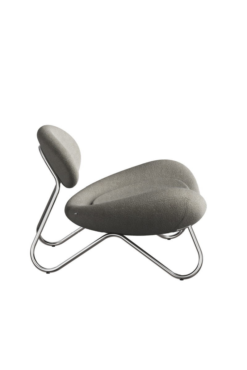 Bouclé Modern Lounge Chair | WOUD Meadow | Oroatrade.com