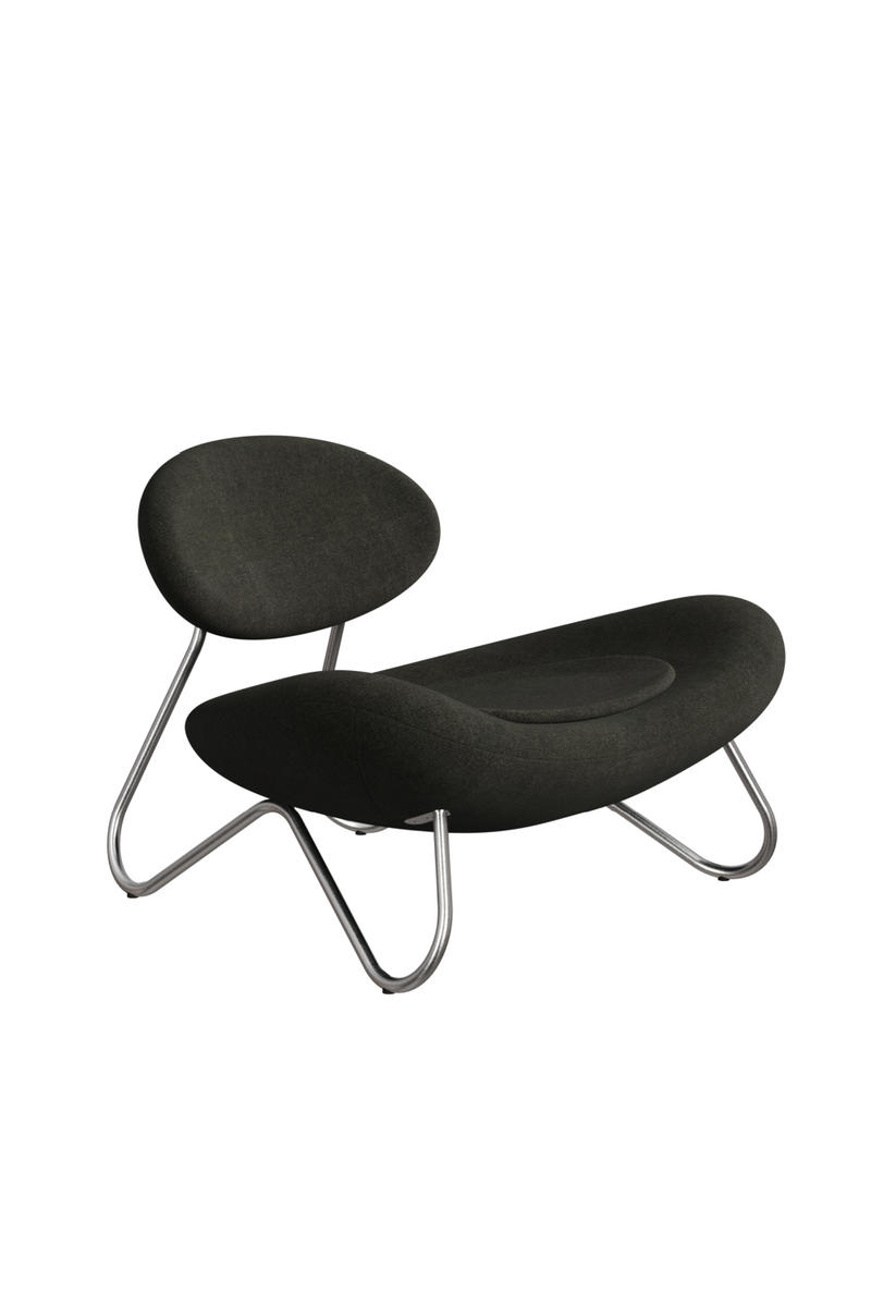 Steel Framed Fabric Lounge Chair | WOUD Meadow | Oroatrade.com
