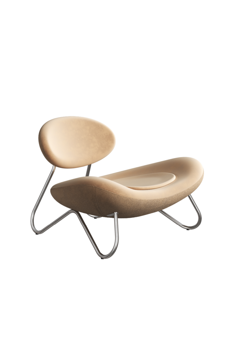 Leather Modern Lounge Chair | WOUD Meadow | Oroatrade.com