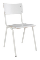 Steel-Framed Stackable Chairs (4) | Zuiver Back To School | Oroatrade.com