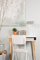 Steel-Framed Stackable Chairs (4) | Zuiver Back To School | Oroatrade.com