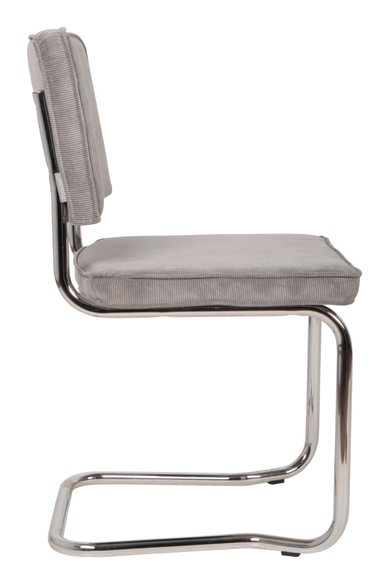 Gray Rib Upholstered Dining Chairs (2) | Zuiver Ridge Kink | DutchFurniture.com