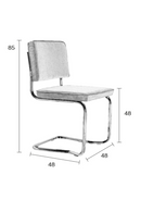 Cantilevered Ribcord Dining Chair (2) | Zuiver Ridge | Oroatrade.com