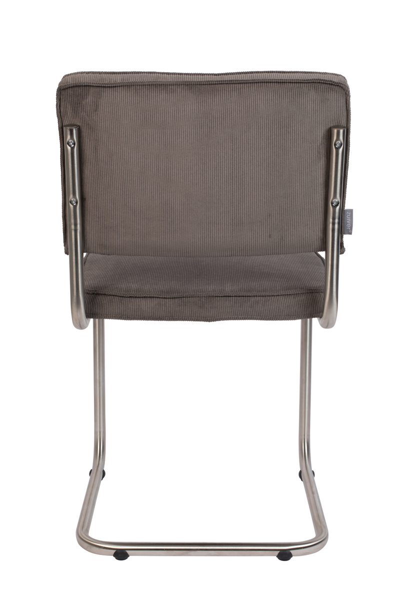 Brushed Metal Rib Dining Chairs (2) | Zuiver Ridge | Dutchfurniture.com