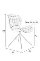 Quilted Leather Dining Chairs (2) | Zuiver Omg | Oroatrade.com