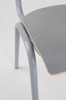 Steel-Framed Stackable Chairs (4) | Zuiver Back To School | Oroatrade.com