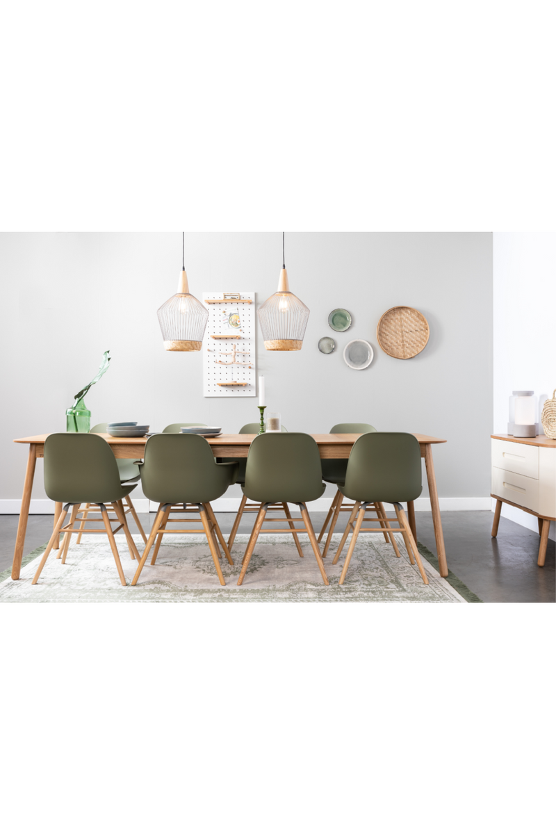 Green Molded Dining Chairs (2) | Zuiver Albert Kuip | Dutchfurniture.com