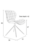 Quilted Velvet Dining Chairs (2) | Zuiver Omg | Oroatrade.com