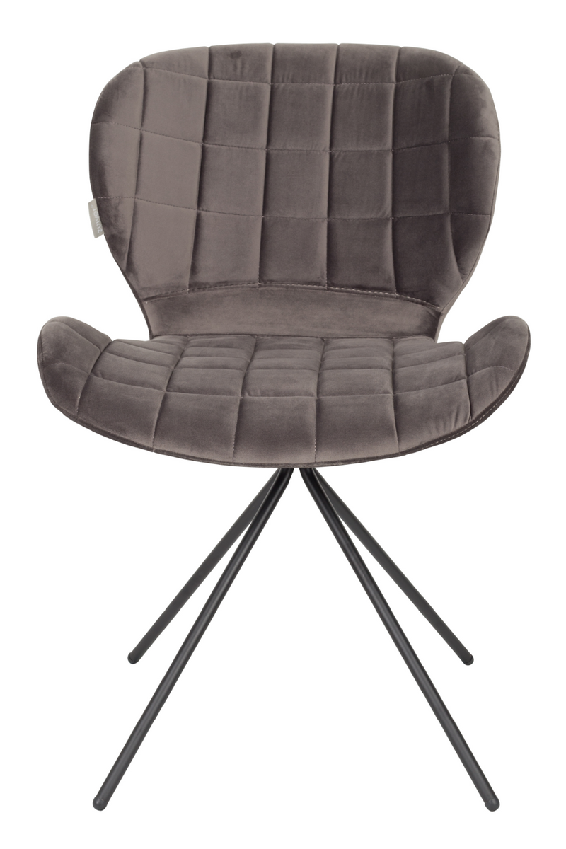 Gray Velvet Dining Chairs (2) | Zuiver OMG | DutchFurniture.com
