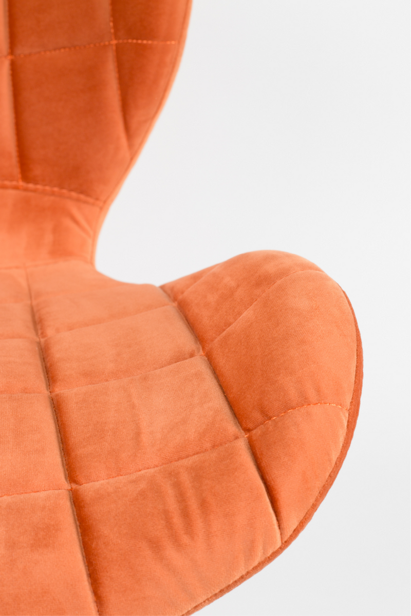 Orange Velvet Dining Chairs (2) | Zuiver OMG | DutchFurniture.com