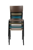 Steel-Framed Stackable Chairs (4) | Zuiver Back To School | Oroatrade.com