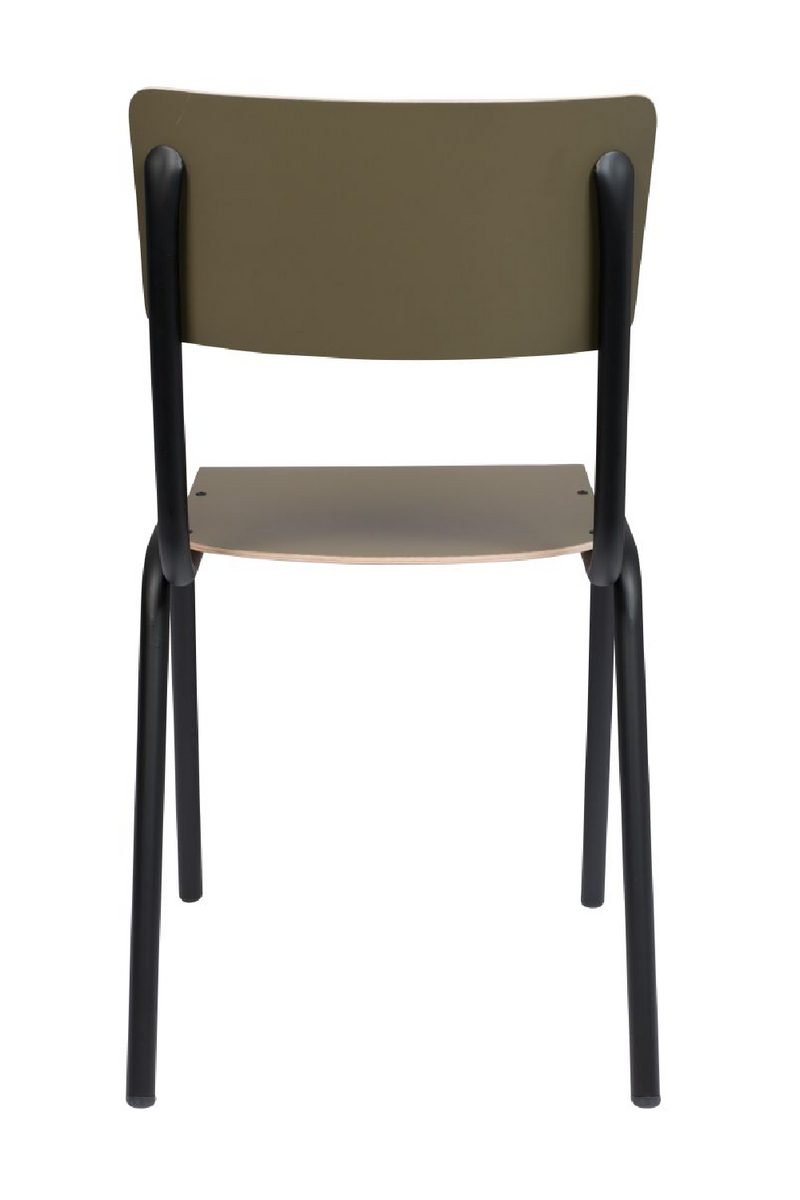Matte Olive Dining Chairs (4) | Zuiver Back To School | DutchFurniture.com