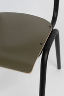 Steel-Framed Stackable Chairs (4) | Zuiver Back To School | Oroatrade.com