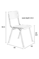 Aluminum Stackable Outdoor Chairs (2) | Zuiver Back To School | Oroatrade.com