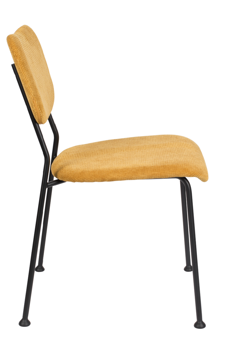 Yellow Upholstered Dining Chairs (2) | Zuiver Benson | DutchFurniture.com