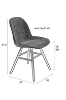 Padded Shell Dining Chairs (2) | Zuiver Albert Kuip | Oroatrade.com