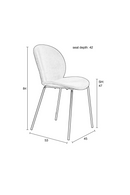 Upholstered Shell Dining Chairs (2) | Zuiver Bonnet | Dutchfurniture.com