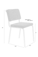 Cushioned Minimalist Dining Chairs (2) | Zuiver Buddy | Dutchfurniture.com