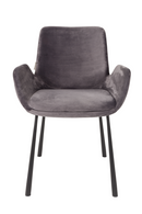 Dark Gray Velvet Dining Chairs (2) | Zuiver Brit | DutchFurniture.com