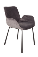 Dark Gray Velvet Dining Chairs (2) | Zuiver Brit | DutchFurniture.com