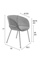 Baseball-Stitched Leather Armchairs (2) | Zuiver Feston | Oroatrade.com