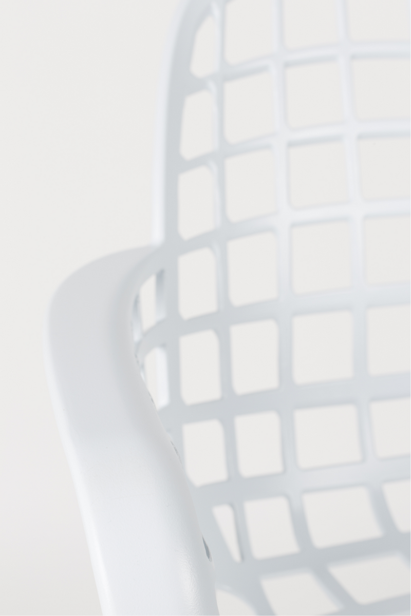 White Molded Outdoor Armchairs (2) | Zuiver Albert Kuip | DutchFurniture.com