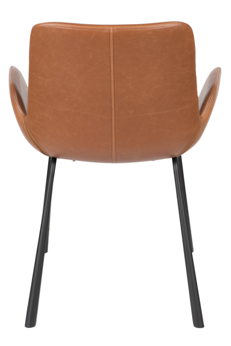 Brown Leather Dining Armchairs (2) | Zuiver Brit LL | Dutchfurniture.com