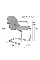 Cantilevered Dining Armchairs (2) | Zuiver Thirsty | Oroatrade.com